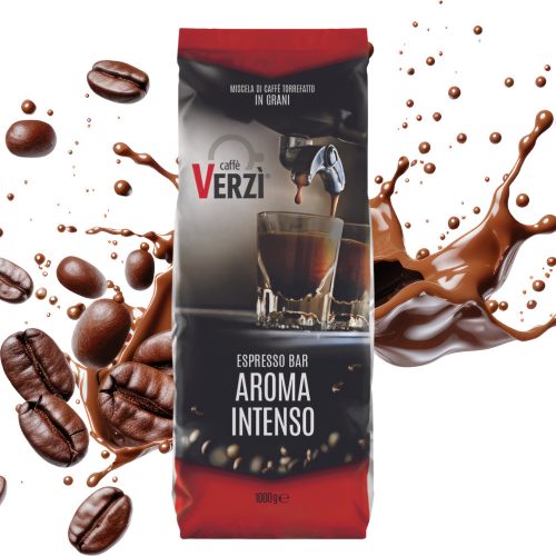 1 kg Caffé VERZI Espresso Bar AROMA INTENSO zmes celých kávových zŕn