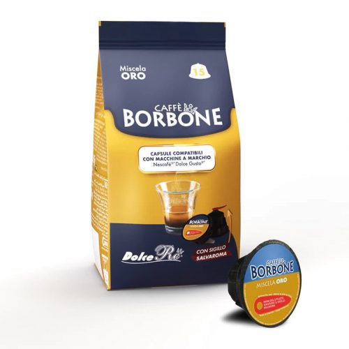 15 ks Caffè Borbone Miscela Oro DOLCE GUSTO kompatibilná kávová kapsula