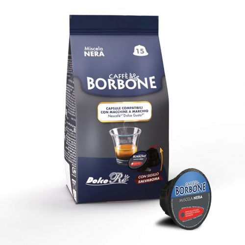 15 ks Caffè Borbone Miscela Nera DOLCE GUSTO kompatibilná kávová kapsula